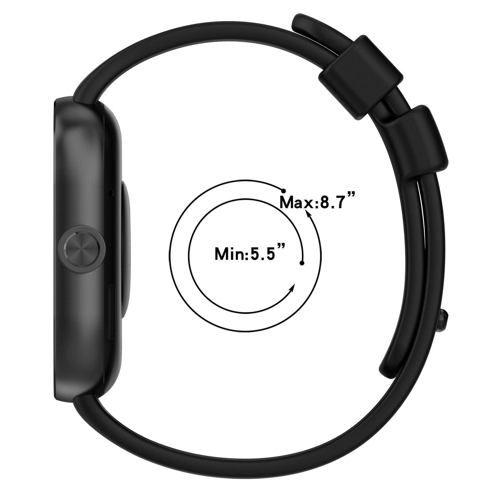 Smart Band 9 Pro Silicone Strap (Black)