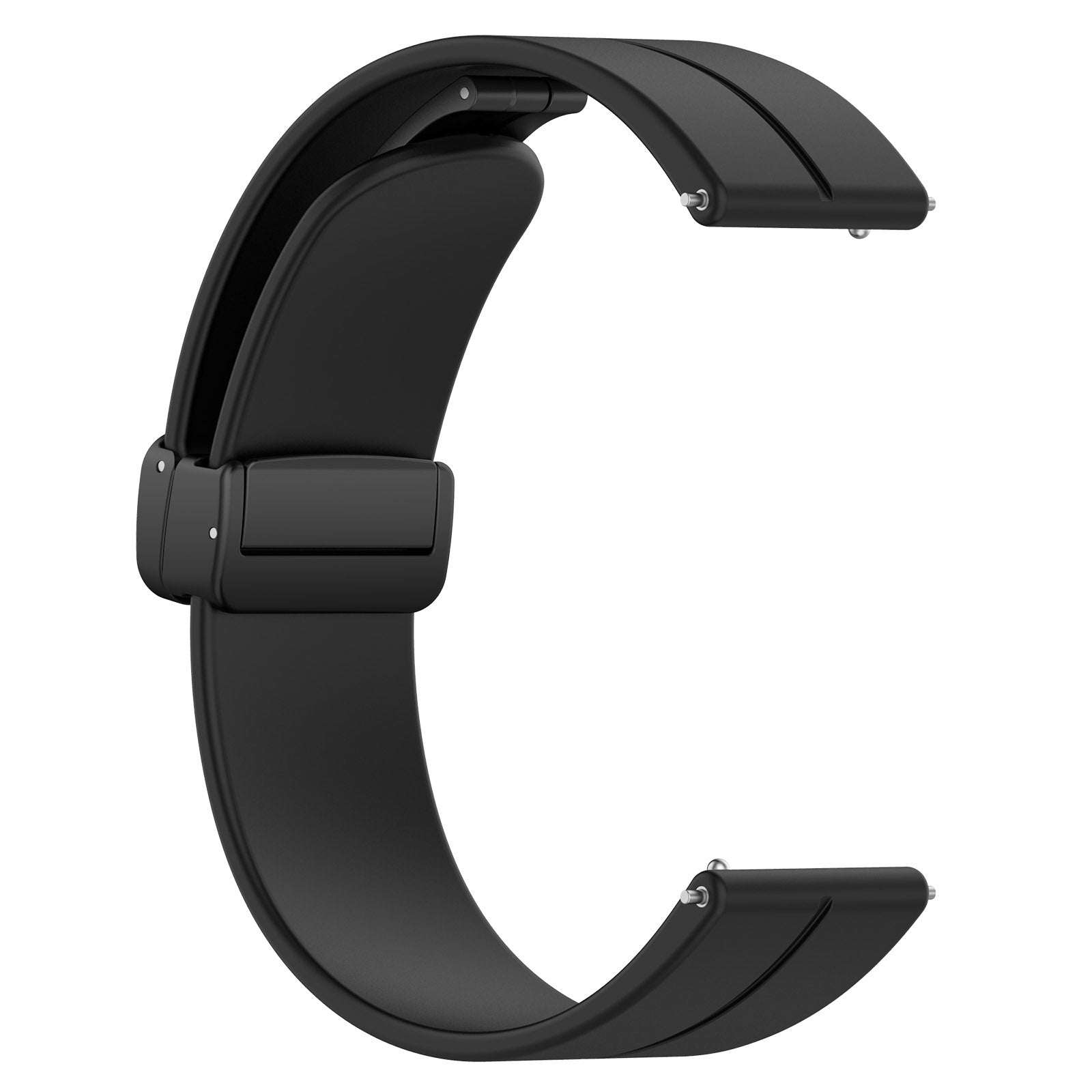 Amazfit Balance 2 D-Buckle Silicone Strap (Black)