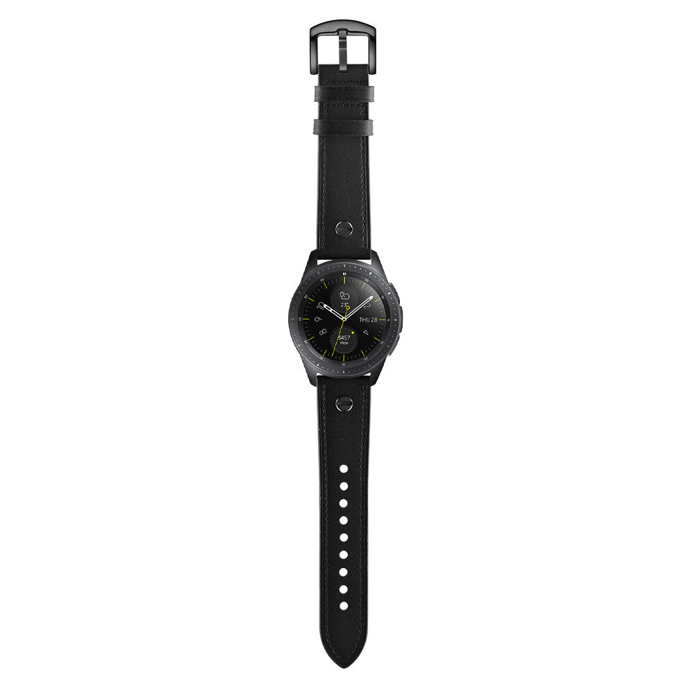Coros Pace 2 Leather Strap with Screw (Black)