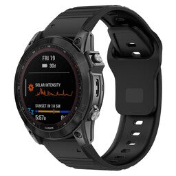 Garmin Instinct 3 - 50mm Outdoor Silicone Strap (Black)