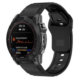 Garmin Instinct 3 - 45mm Outdoor Silicone Strap (Black)