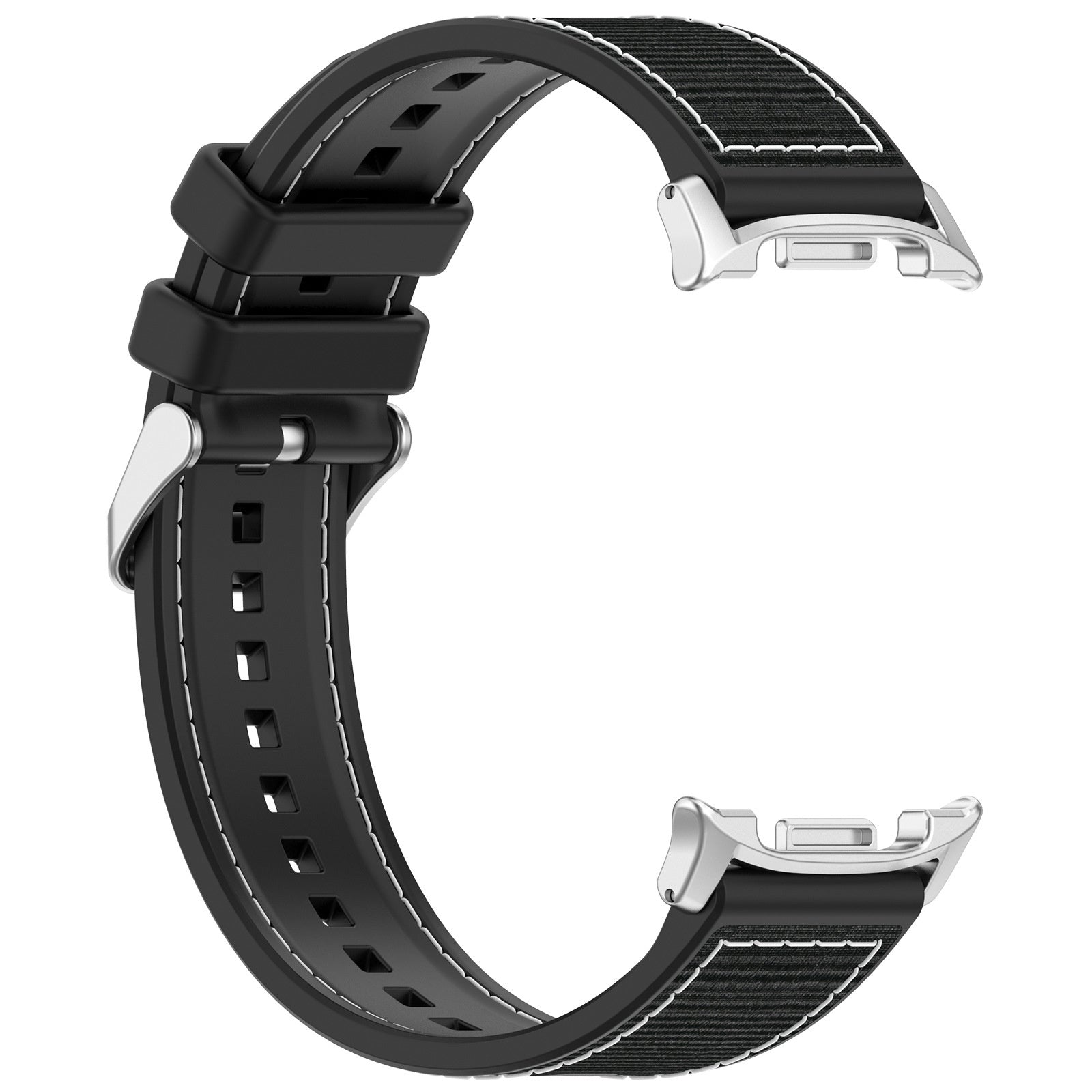 Samsung Galaxy Watch 8 - 44mm Nylon Hybrid Strap (Black)