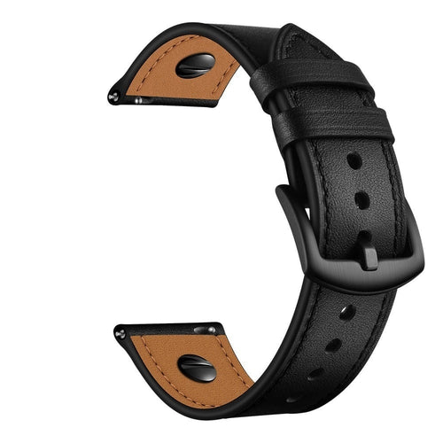 Huawei Watch GT 6 - 46mm Leather Strap with Screw (Black)