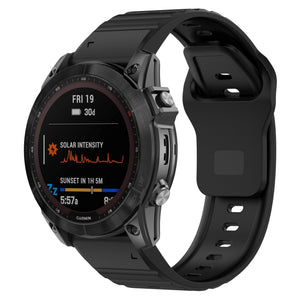 Garmin Quatix 8 - 47mm Outdoor Silicone Strap (Black)