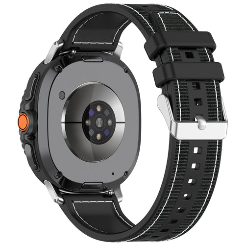 Samsung Galaxy Watch 8 - 44mm Nylon Hybrid Strap (Black)