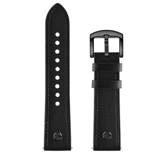 Coros Apex 2 Leather Strap with Screw (Black)