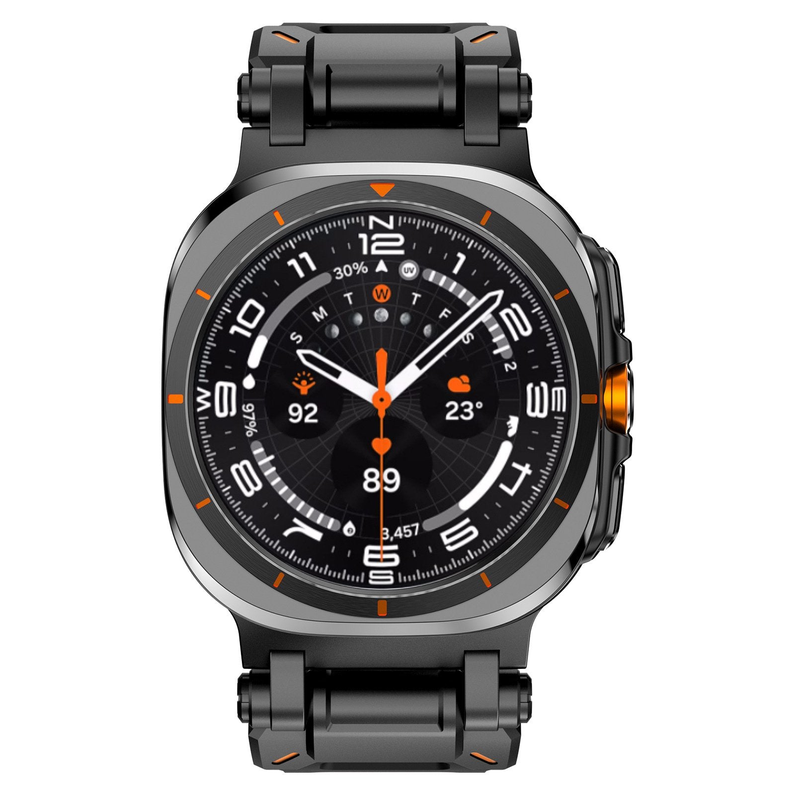 Galaxy Watch Ultra 'Explorer' TPU Strap (Black with Black)