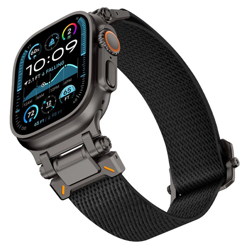 Apple Watch 'Explorer' Polyester Strap (Black with Black)
