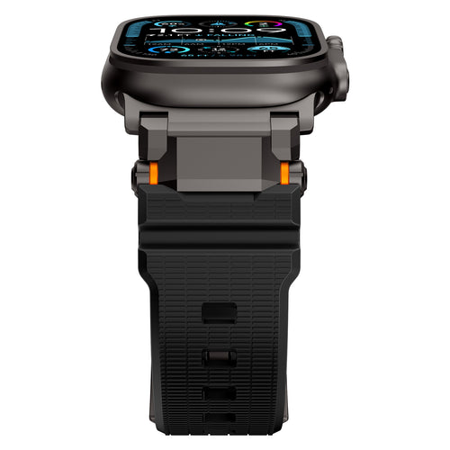 Apple Watch 'Adventurer' Silicone Strap (Black with Black)