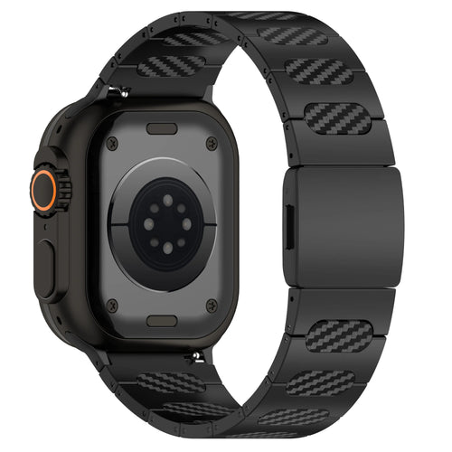 Apple Watch Ultra Refined Steel Hybrid Strap (Black/Carbon)