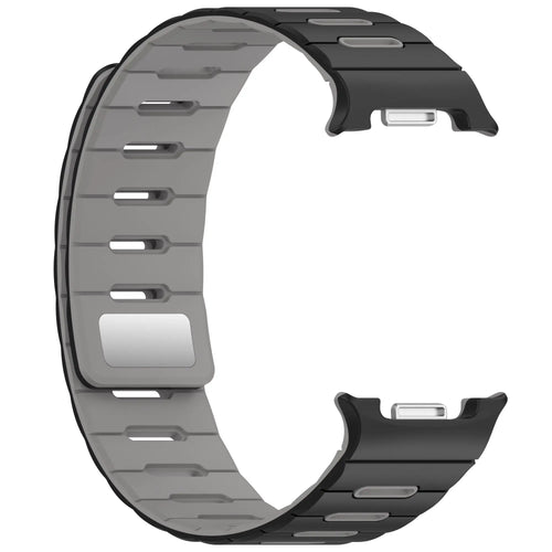 Samsung Galaxy Watch 9 - 40mm Magnetic Silicone Strap (Black/Grey)