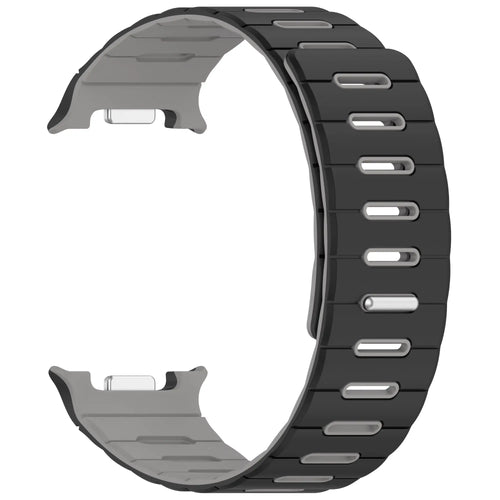 Samsung Galaxy Watch 9 - 40mm Magnetic Silicone Strap (Black/Grey)