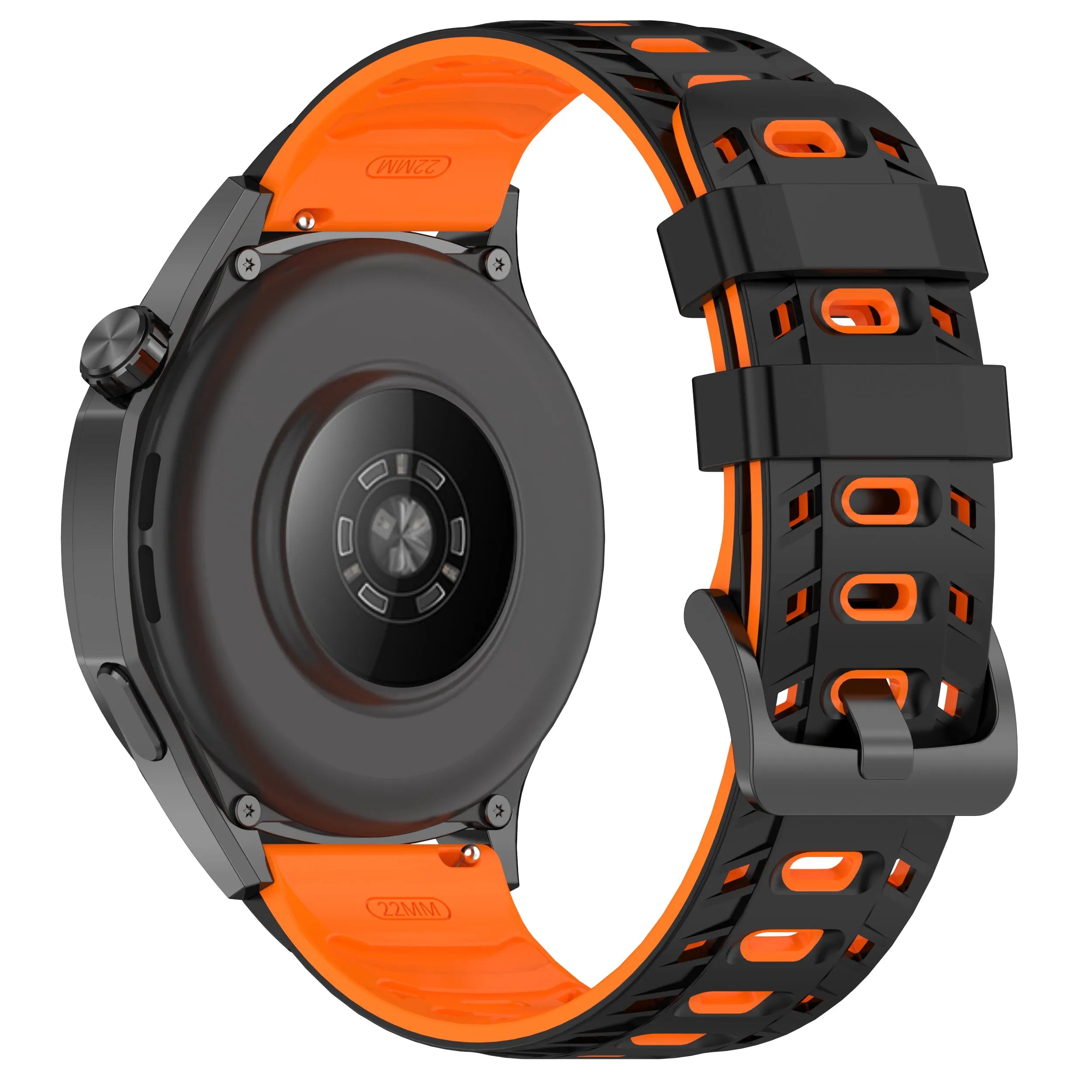 Gard Pro Health 4 Smartwatch Mecha Sport Strap (Black/Orange)