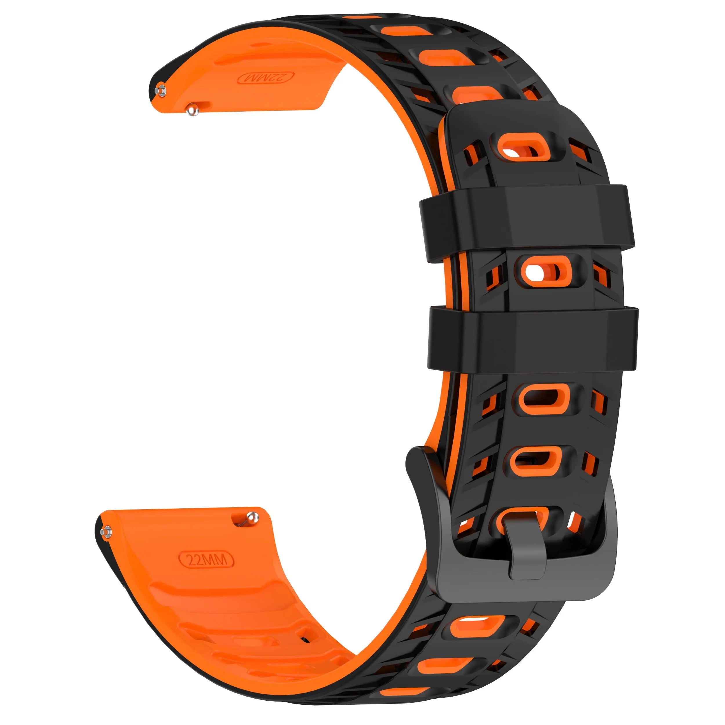 Gard Pro Health 4 Smartwatch Mecha Sport Strap (Black/Orange)