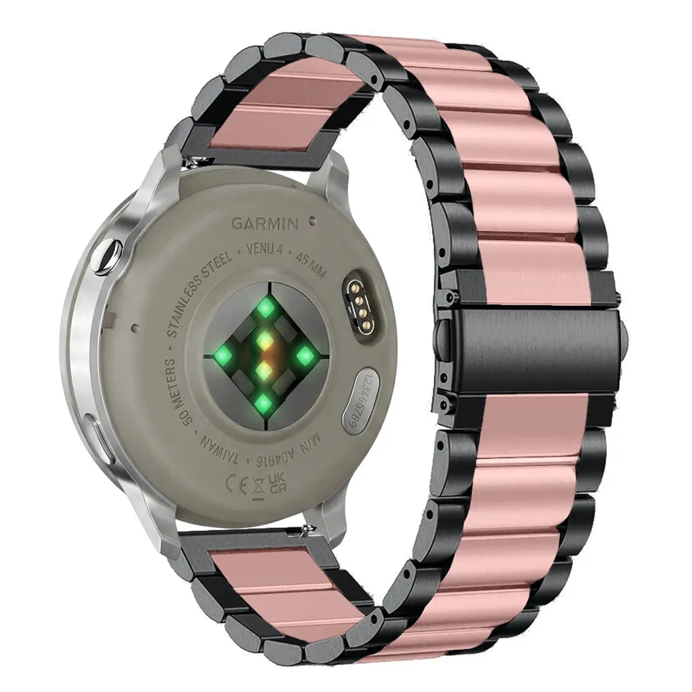Garmin Forerunner 70 Steel Strap (Black/Pink)