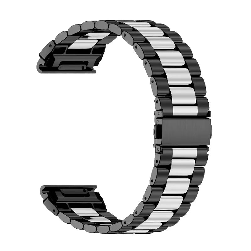 Garmin Instinct Premium Steel Strap (Black/Silver)