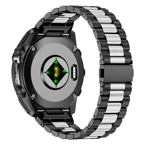 Garmin Instinct Premium Steel Strap (Black/Silver)
