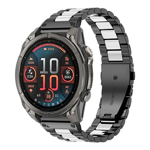 Garmin Instinct Premium Steel Strap (Black/Silver)