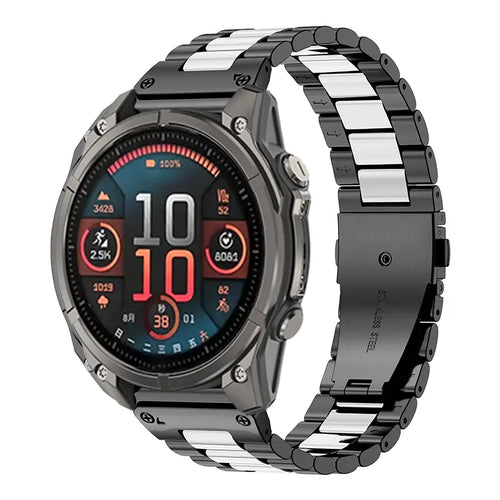 Garmin Instinct Premium Steel Strap (Black/Silver)