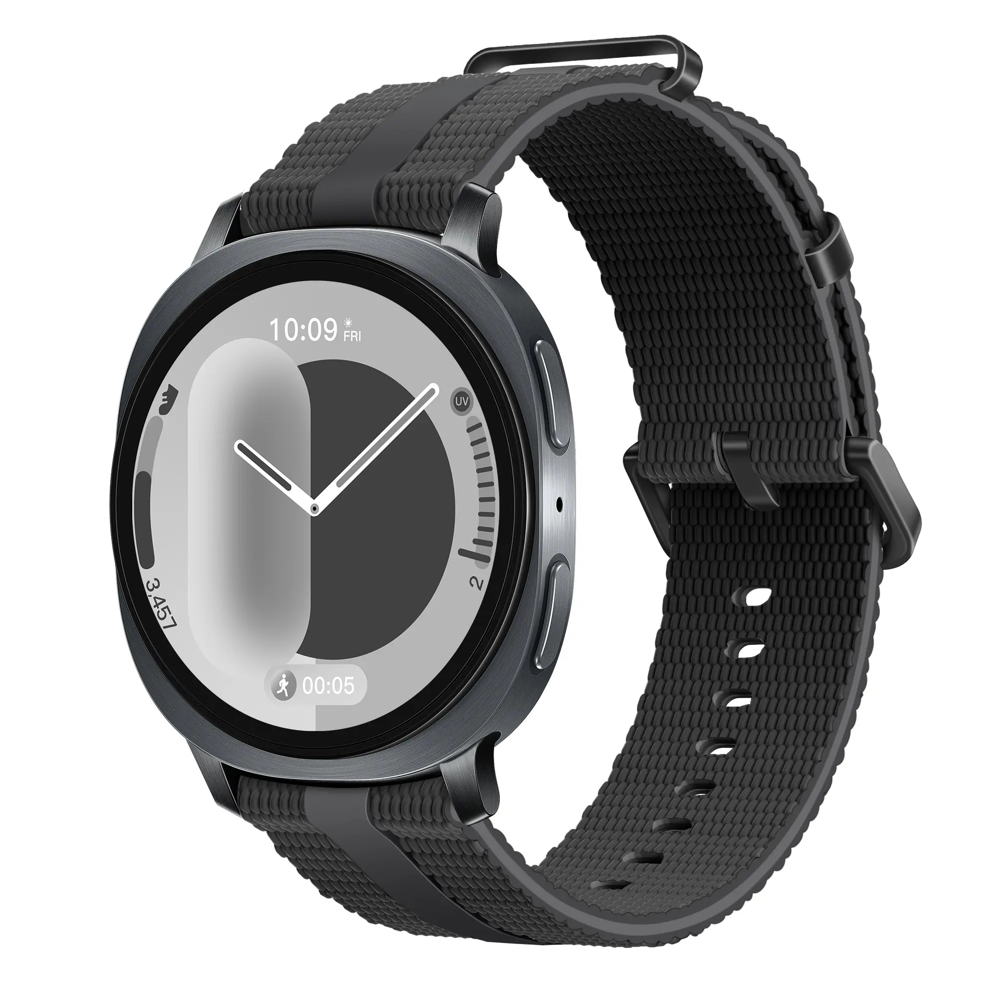 Samsung Galaxy Watch 9 - 44mm Silicone Active Strap (Black)