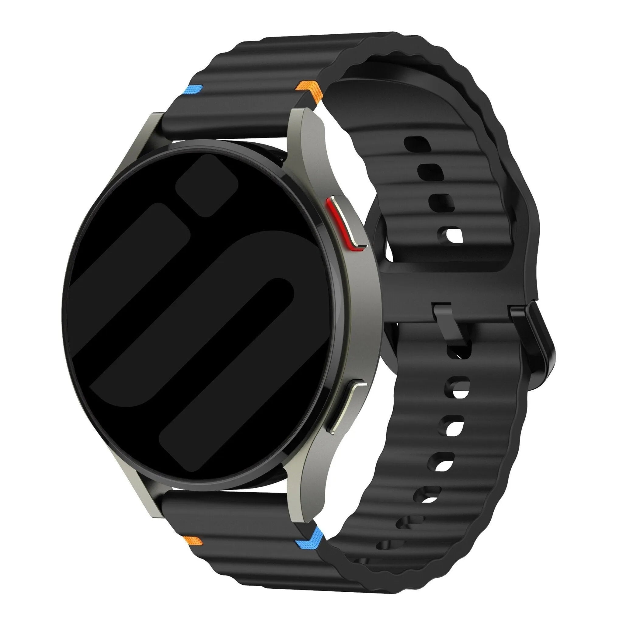 Coros Apex 2 Wave Silicone Strap (Black)