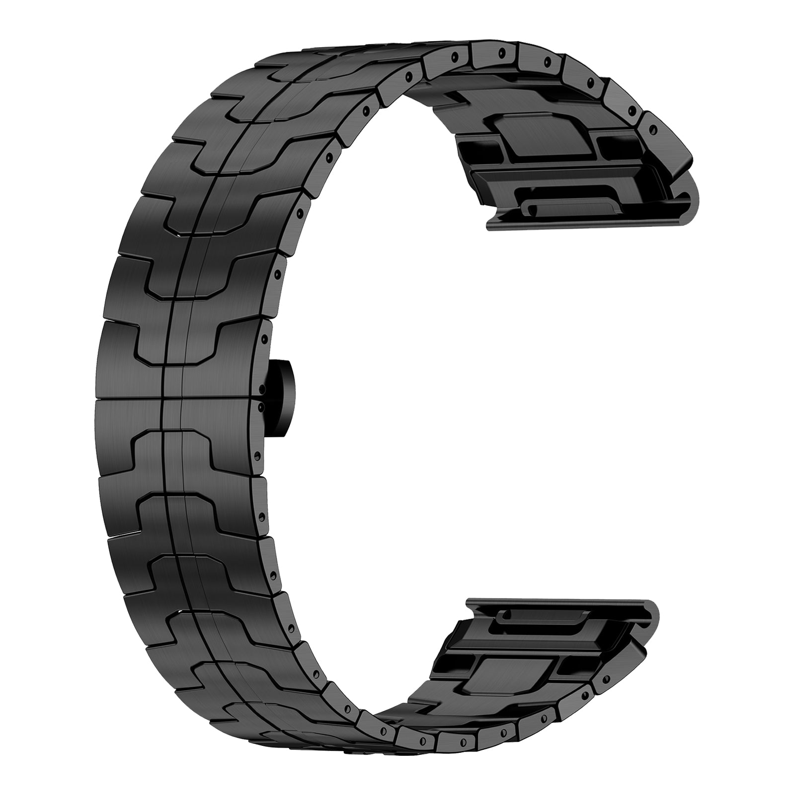 Garmin Forerunner 965 Steel 'Iron' Strap (Black)