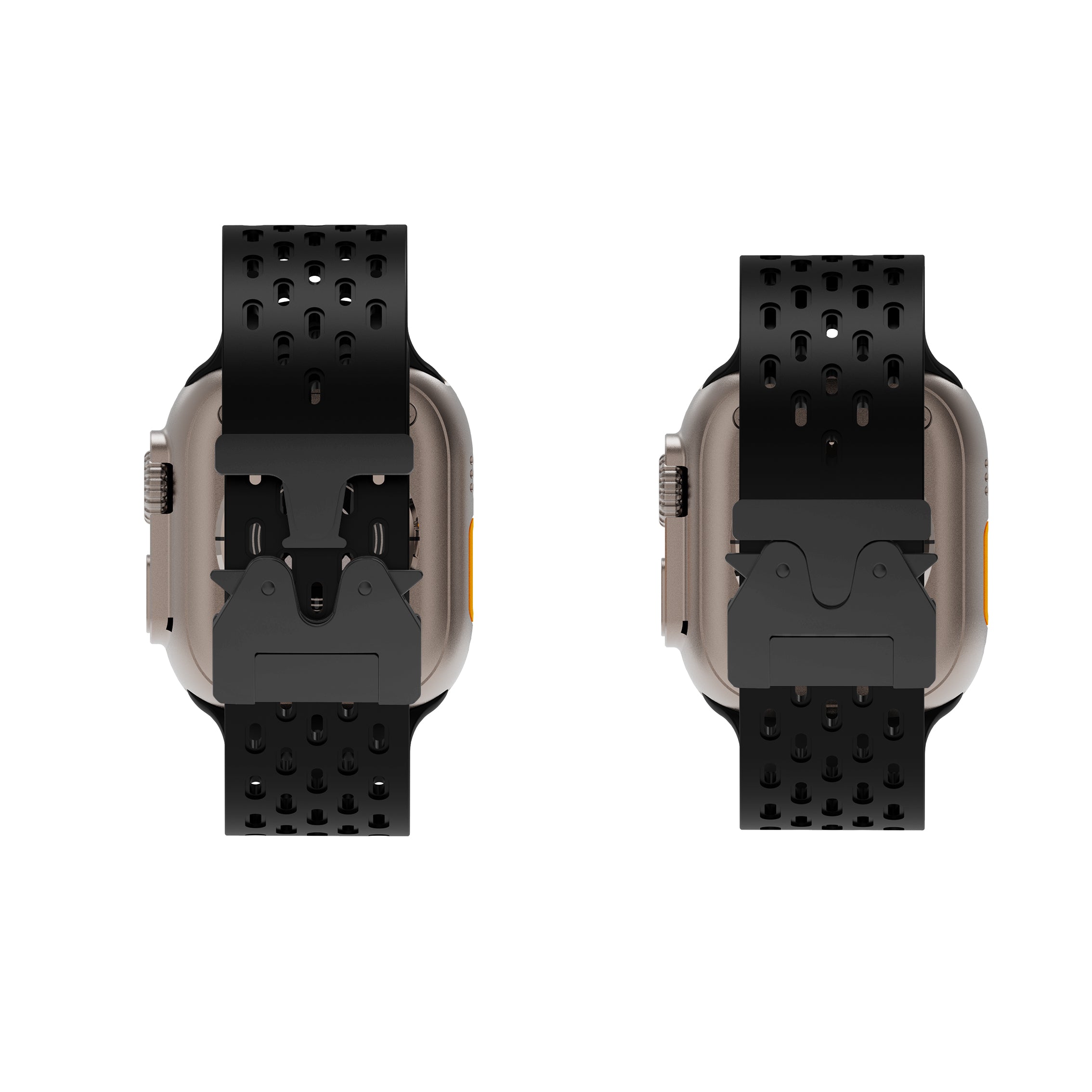 Apple Watch Silicone Air Strap with P-Buckle (Black)