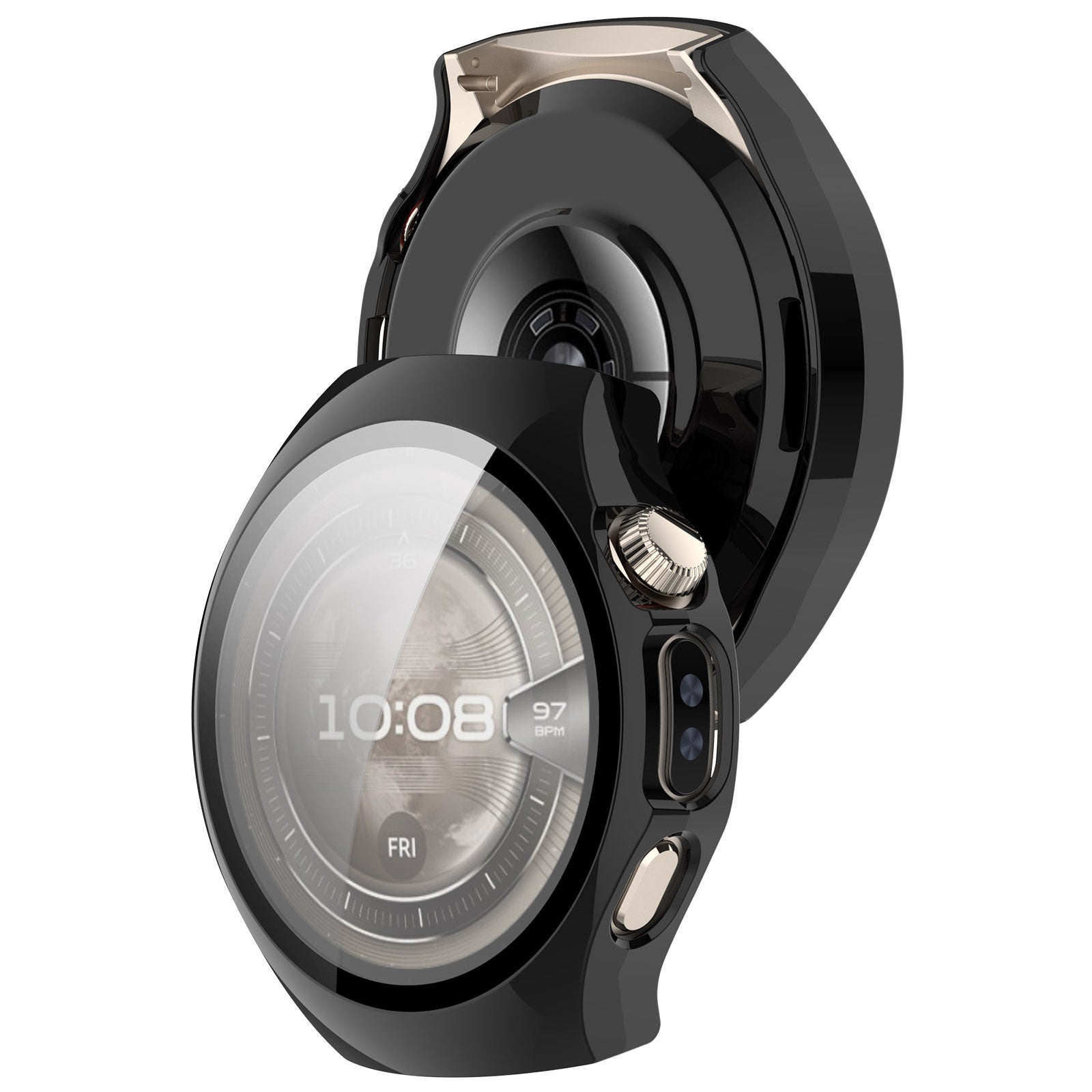 Huawei Watch 5 - 42mm Hard Case with Glass (Black)