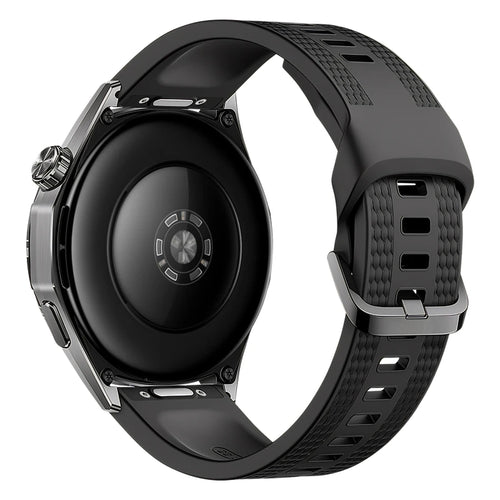 Huawei Watch Ultimate 2 One Push Silicone Strap (Black)