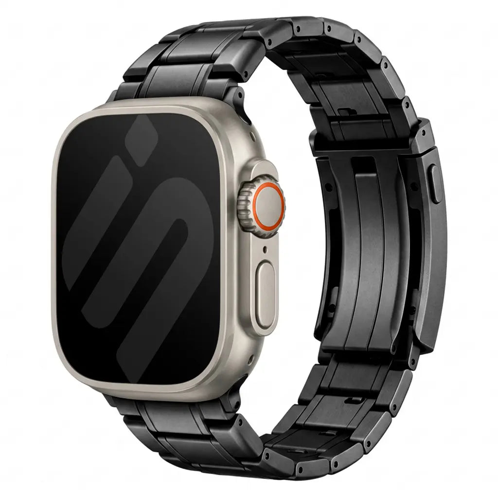 Apple Watch Adjustable Titanium Strap (Black)