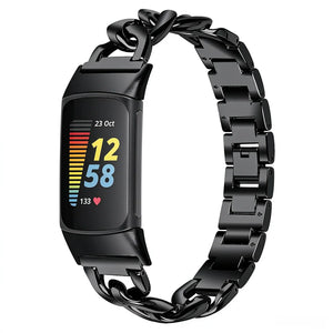 Fitbit Charge 5 Steel Chain Strap (Black)