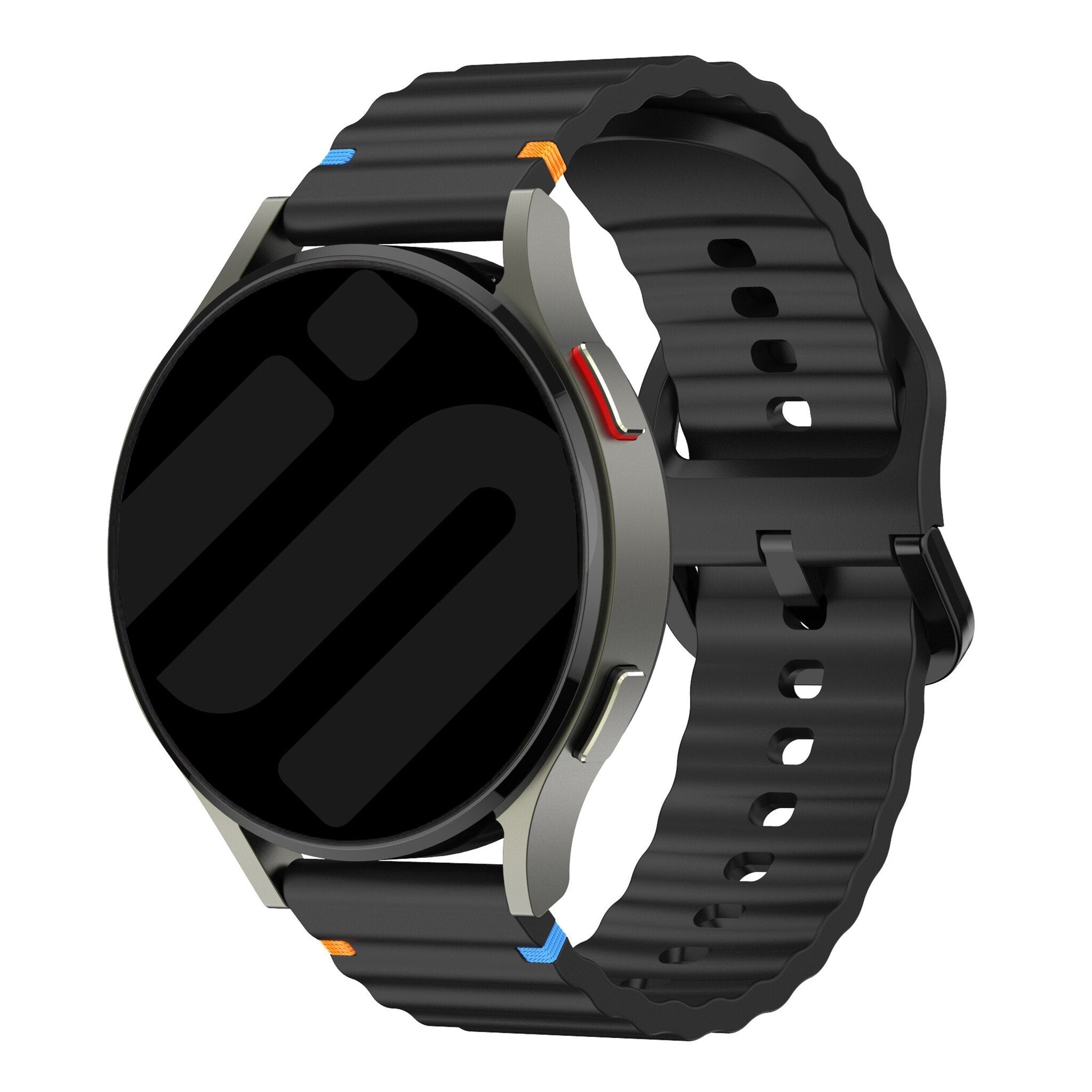 Withings ScanWatch 2 - 42mm Wave Silicone Strap (Black)