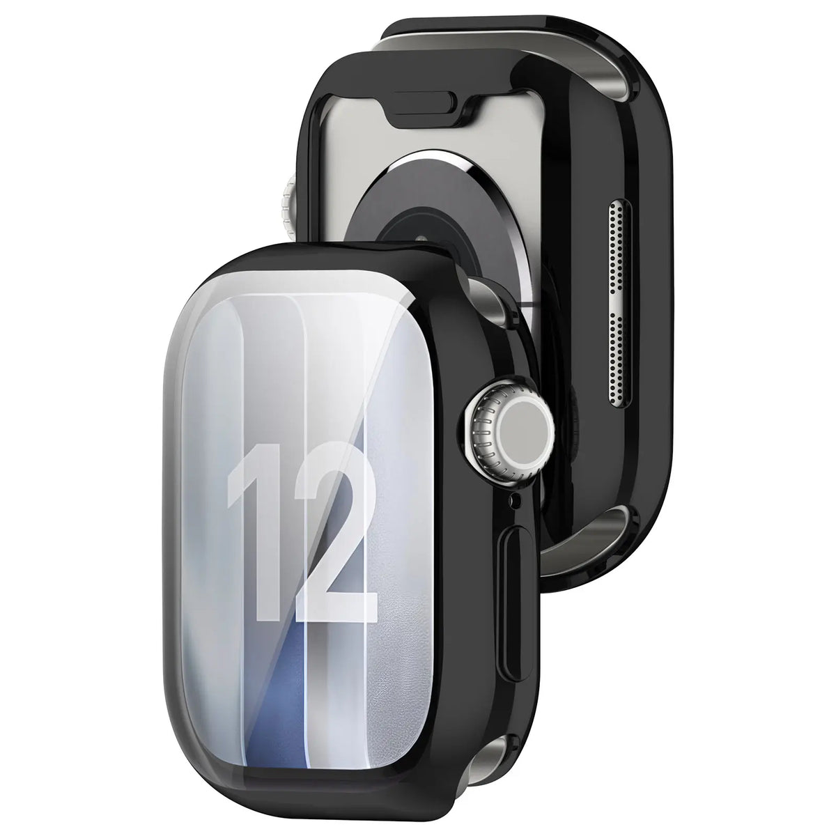 Apple Watch 12 - 42mm TPU Case Full Cover (Black)