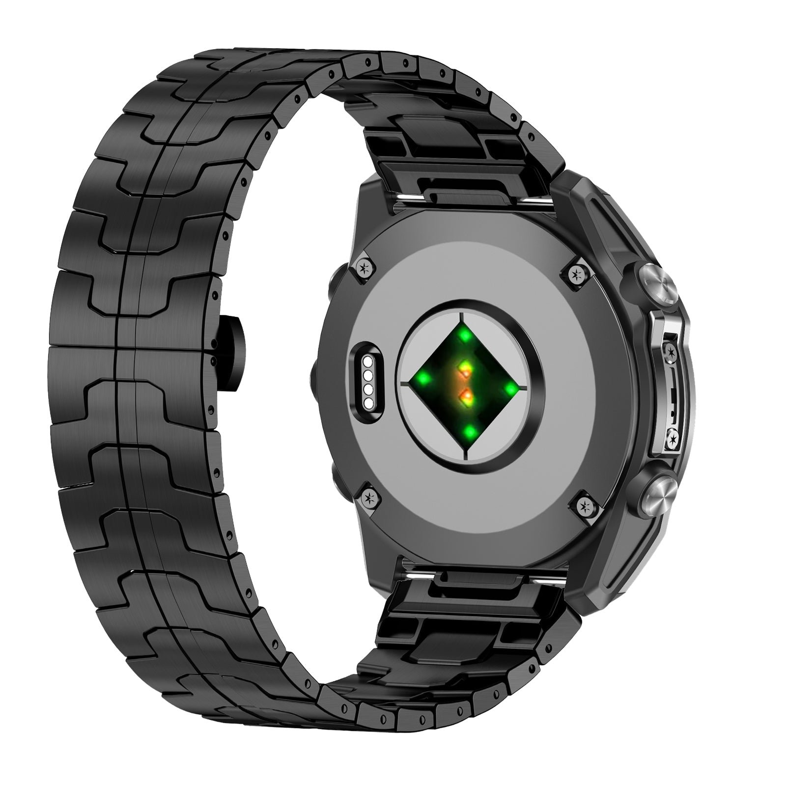 Garmin Forerunner 965 Steel 'Iron' Strap (Black)