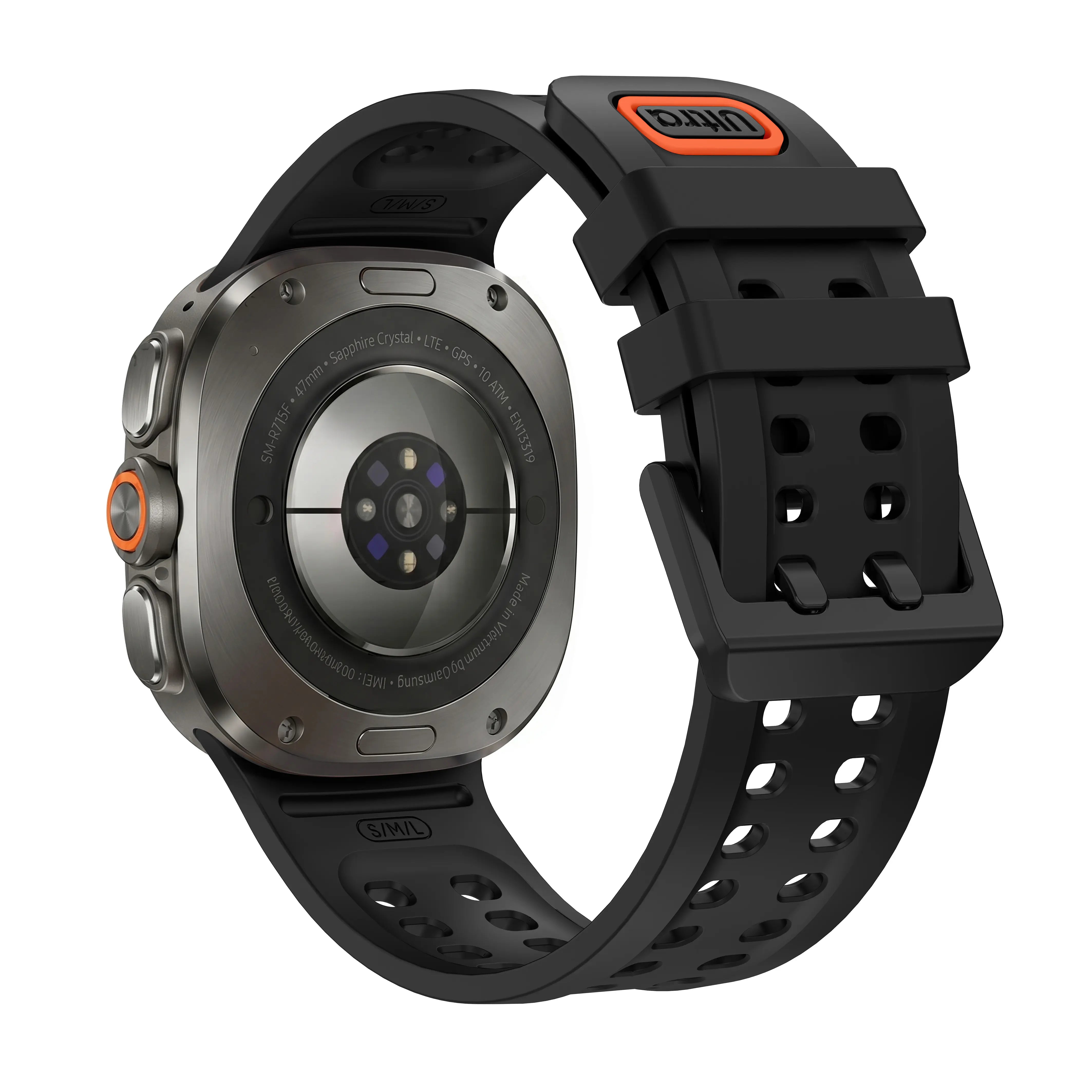 Samsung Galaxy Watch Ultra 2 Silicone Strap (Black)
