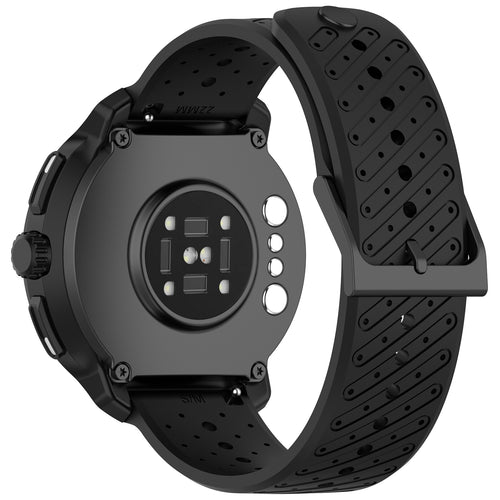 Amazfit Active Max Striped Silicone Strap (Black)