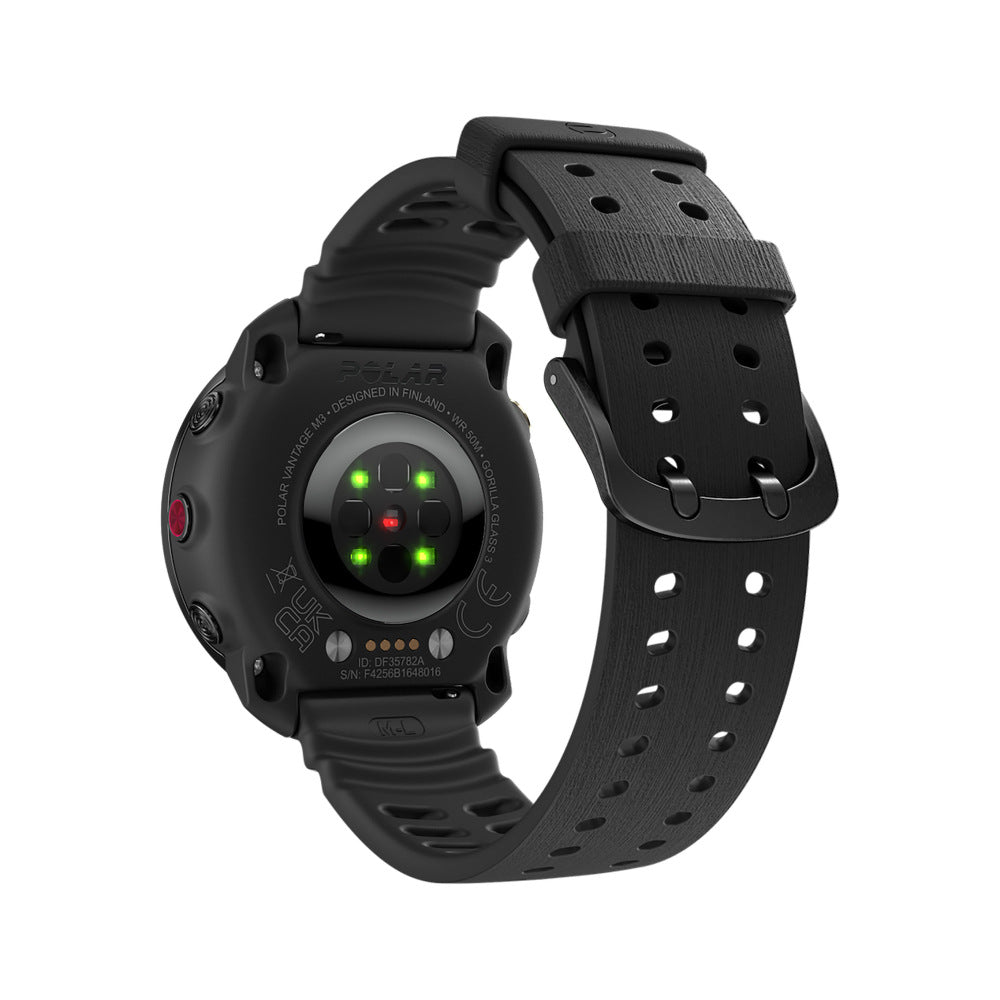 Polar Grit X Silicone Grain Strap (Black)