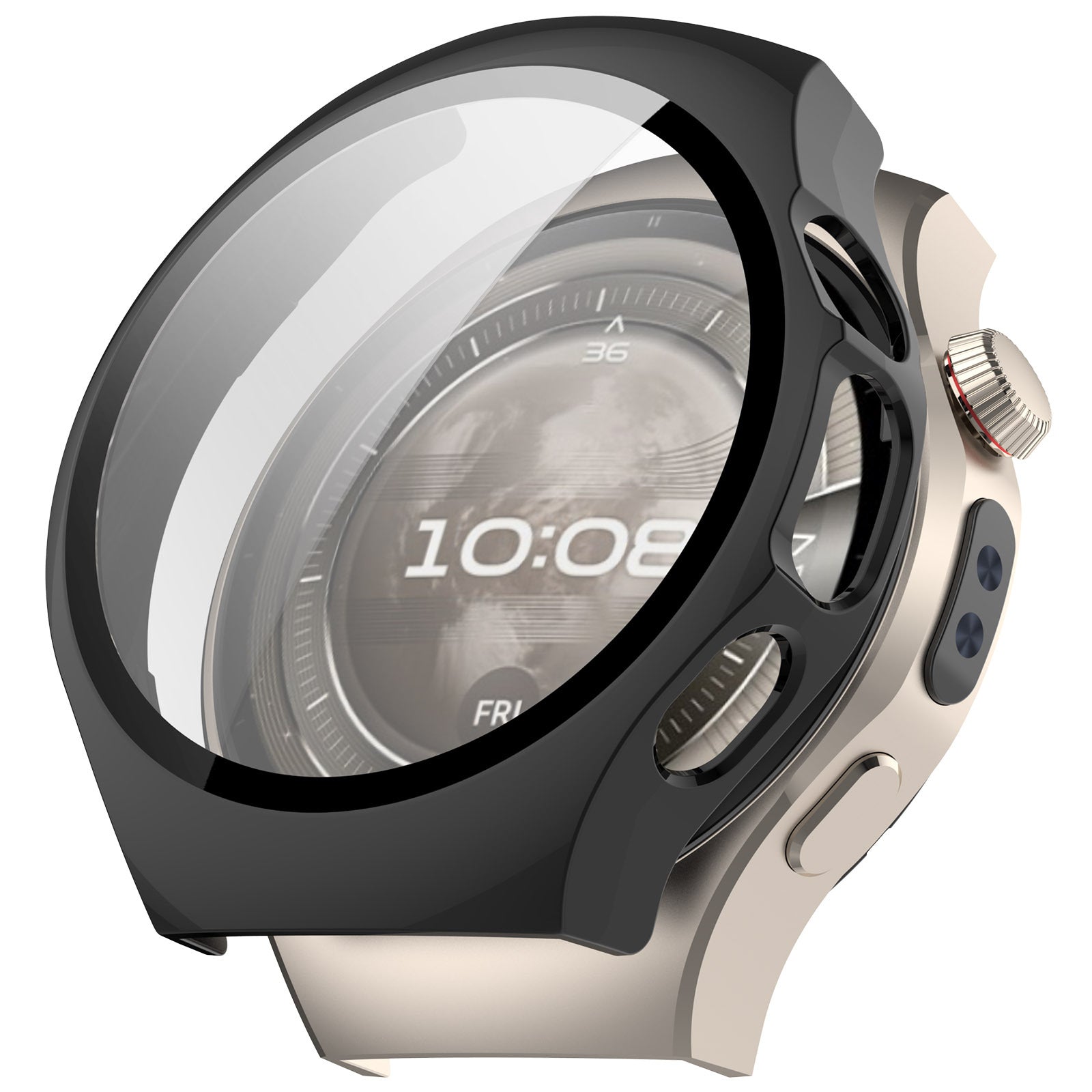Huawei Watch 5 - 46mm Hard Case with Glass (Black)