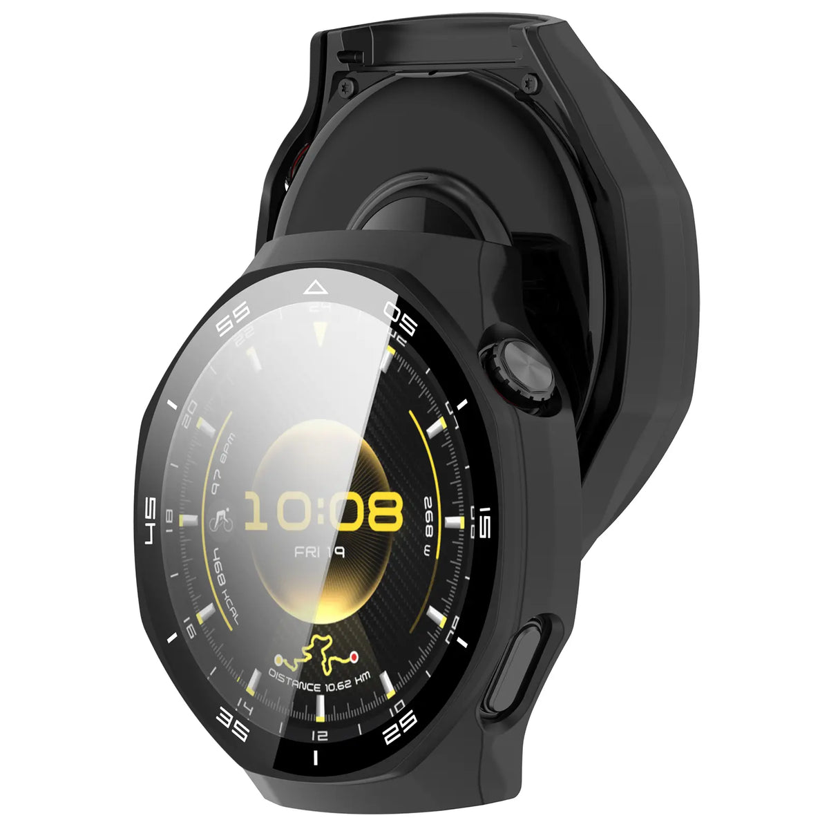 Huawei Watch GT 7 Pro Bezel Case with Glass (Matte Black)