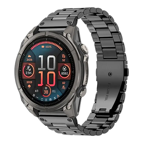 Garmin Fenix E Premium Steel Strap (Black)