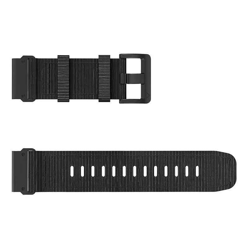 Garmin Quatix 8 Pro - 47mm Premium Buckled Nylon Strap (Black)