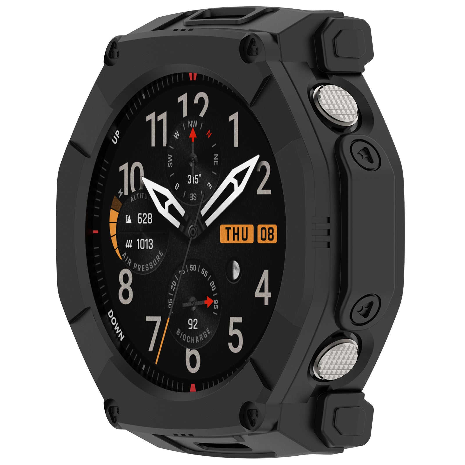 Amazfit T-Rex Ultra 2 Rugged TPU Case (Black)