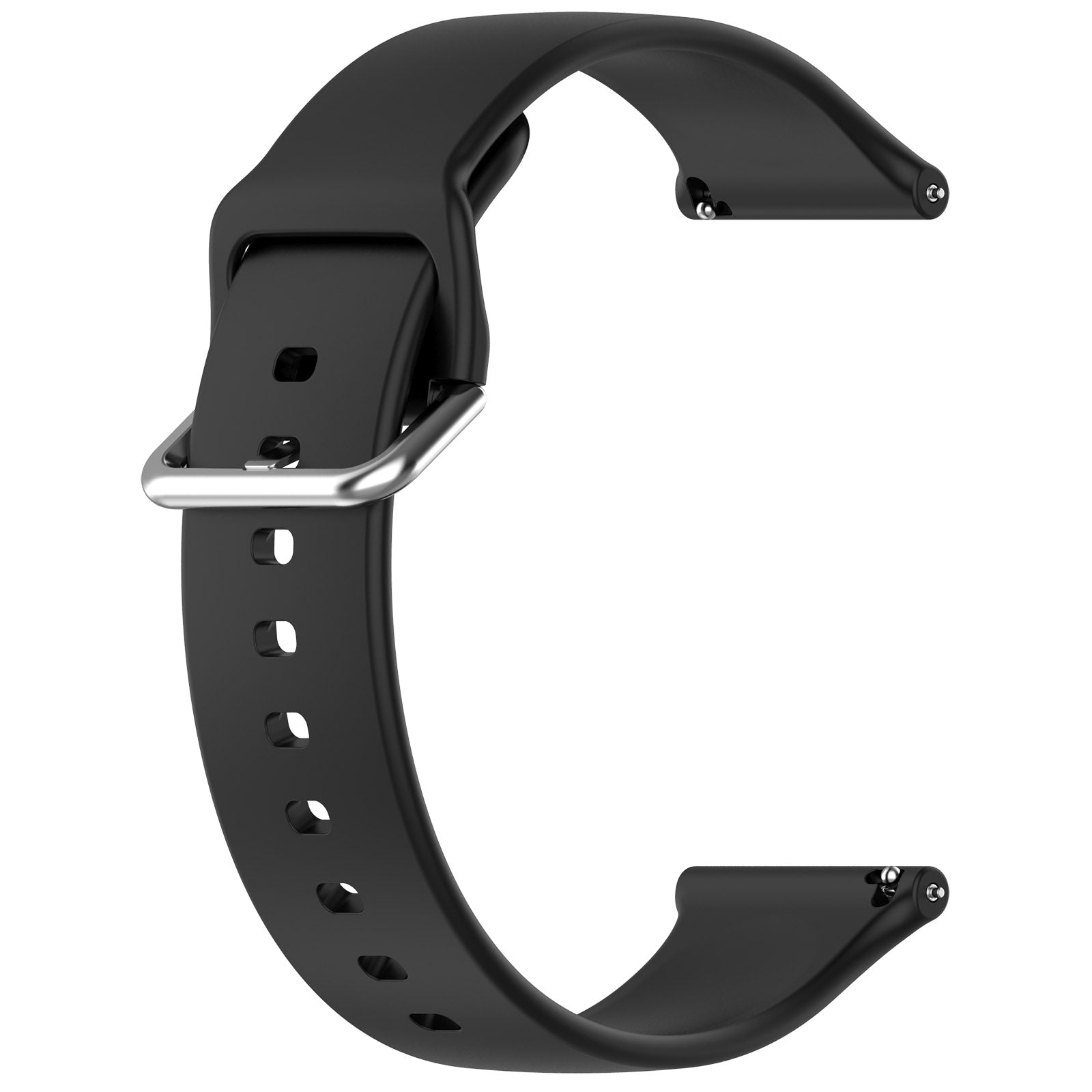 TicWatch Pro 5 Enduro Silicone Buckle Strap (Black)