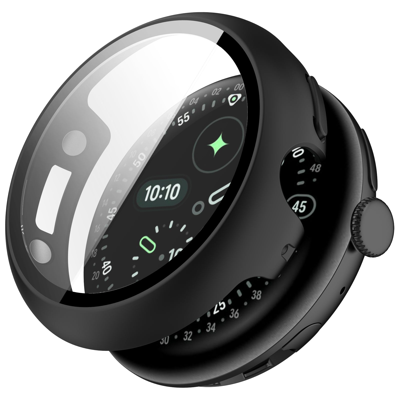 Google Pixel Watch 4 - 41mm Hard Case with Glass (Black)