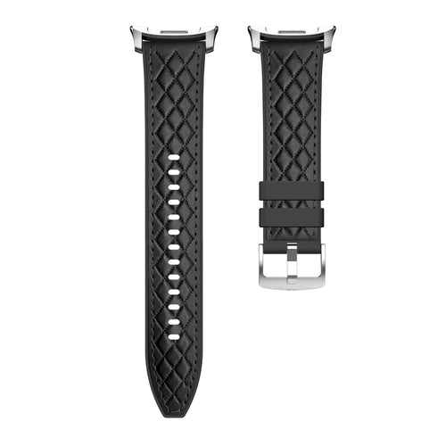 Samsung Galaxy Watch 8 Classic Diamond Leather Hybrid Strap (Black)