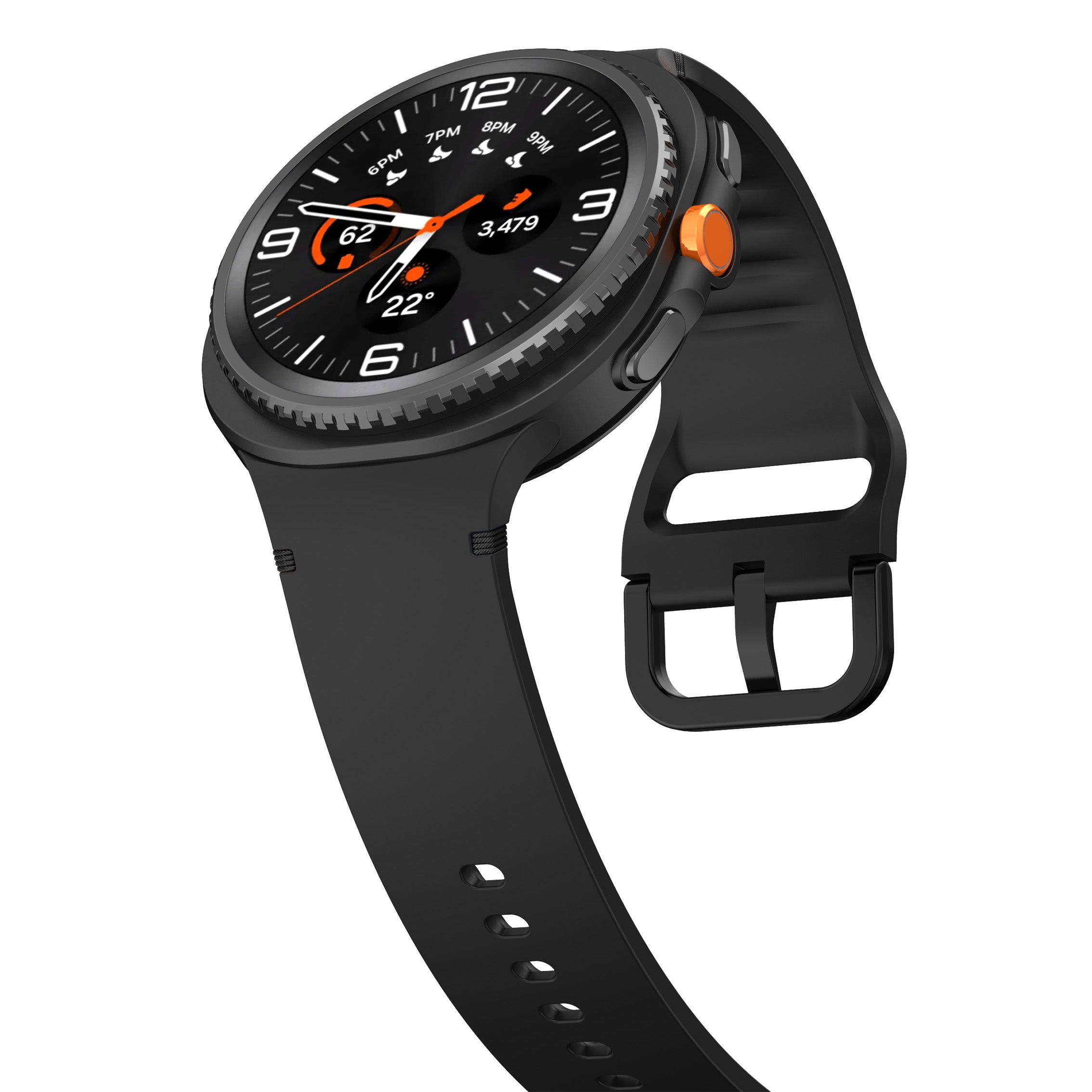 Samsung Galaxy Watch 8 Classic Silicone Strap (Black)
