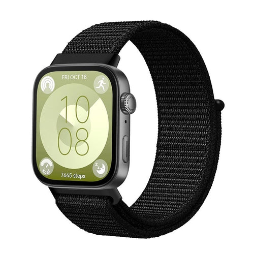 Huawei Watch Fit 4 Pro Nylon Classic Strap (Black)