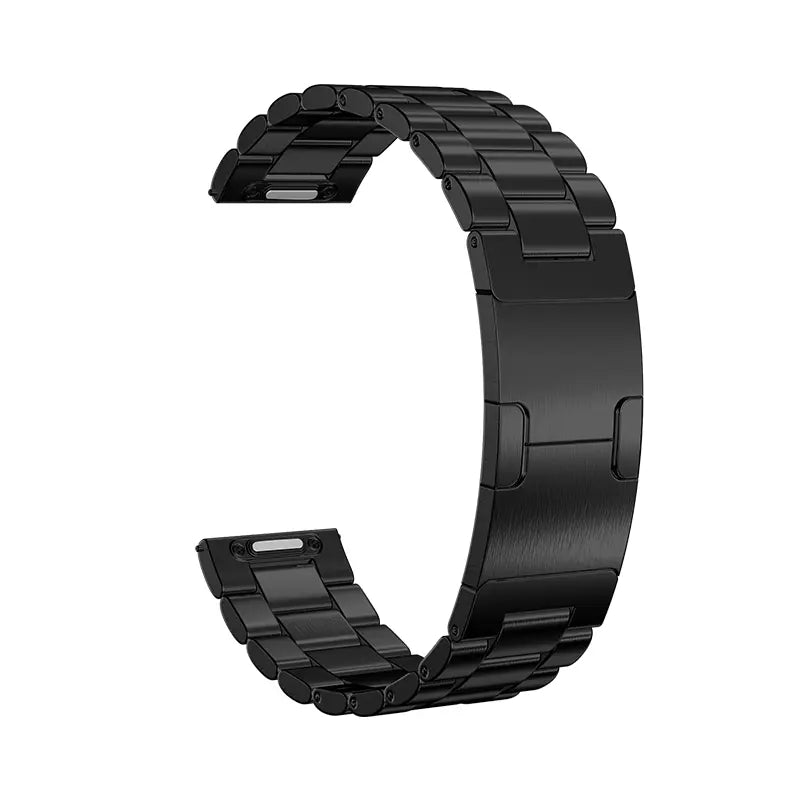 Amazfit Active Max One Push' Steel Strap (Black)