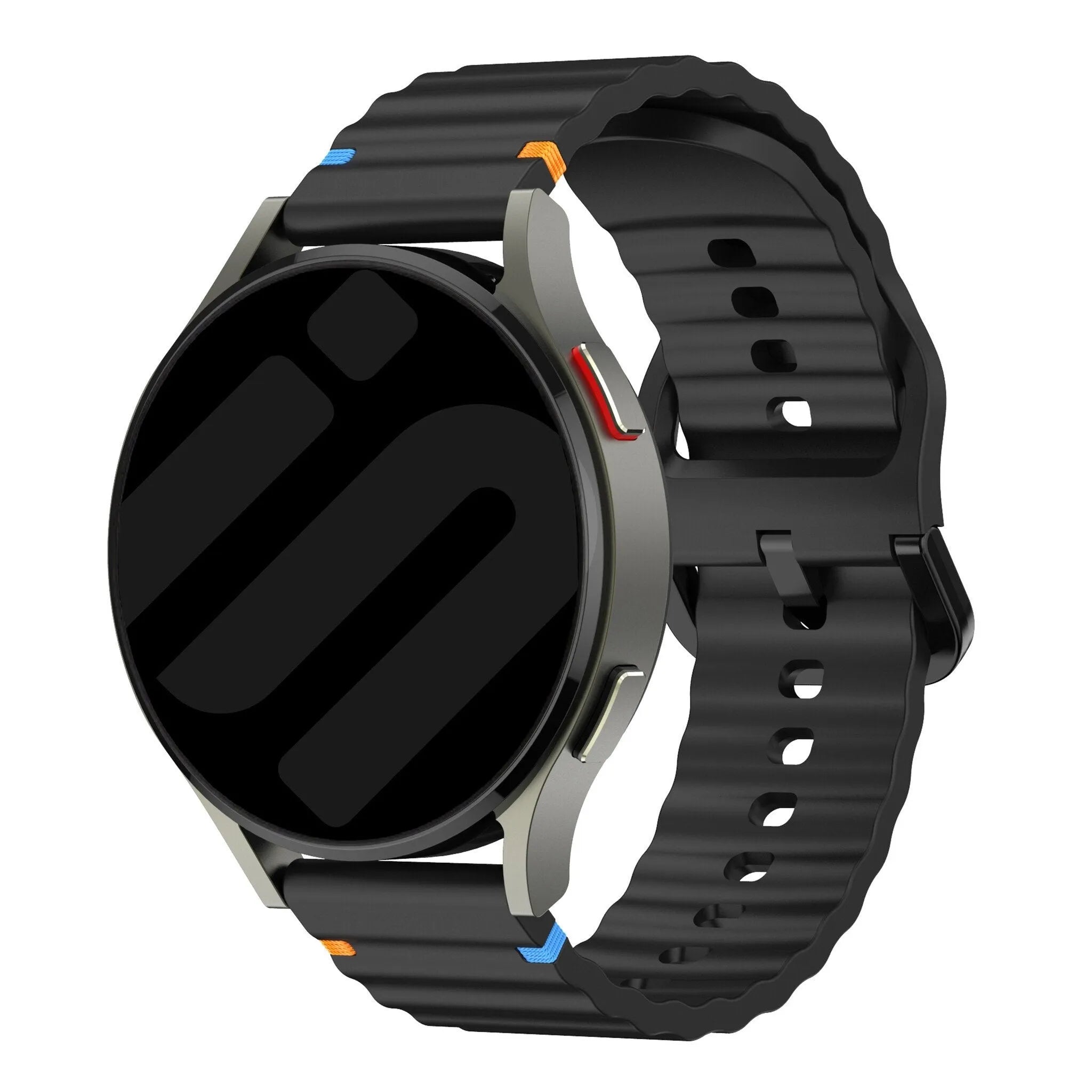 Polar Ignite 2 Wave Silicone Strap (Black)