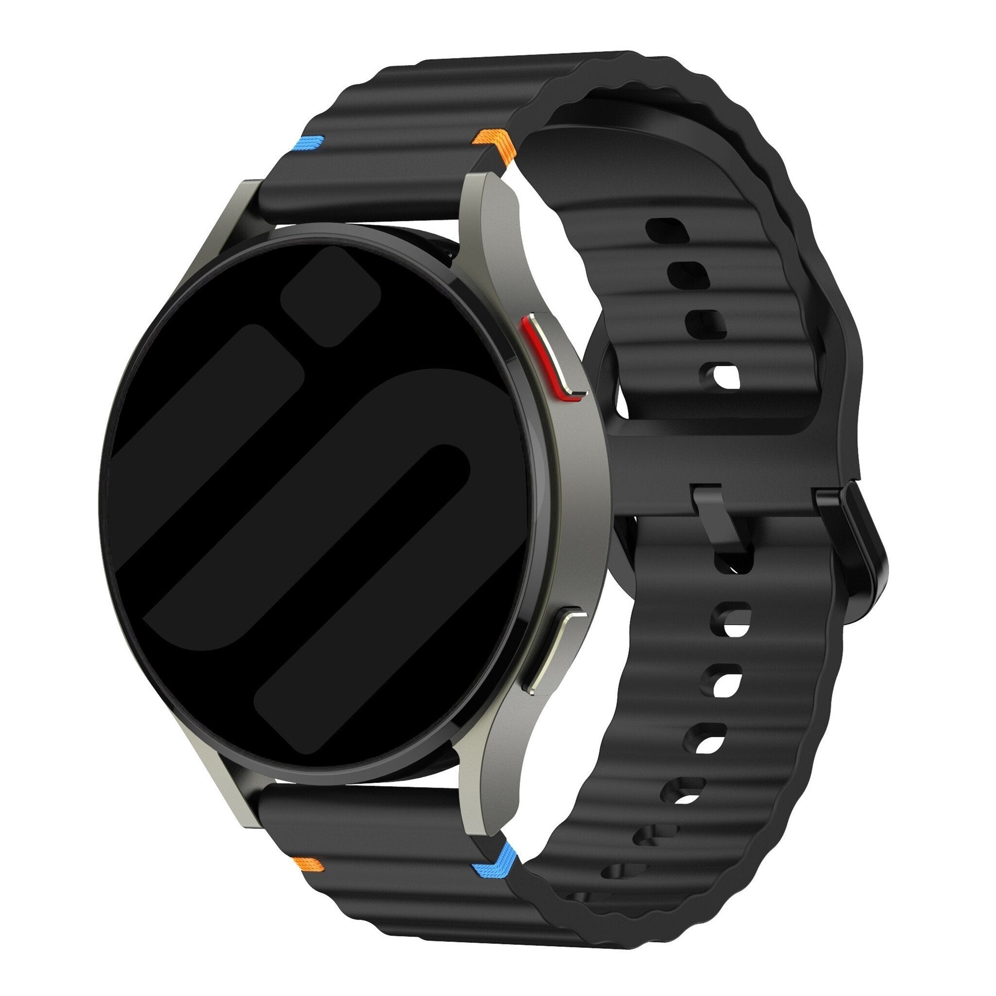 Huawei Watch GT 5 Pro - 46mm Wave Silicone Strap (Black)